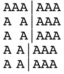 iOS Safari Screenshot of Unaligned Monospace Text